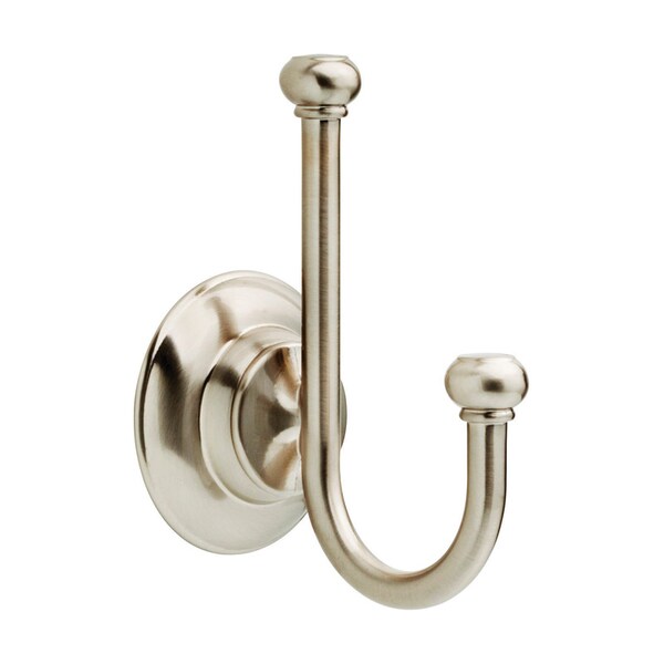 Liberty Hardware Delta Porter 5.98 in. H X 3.78 in. W X 2.95 in. L Brushed Nickel Robe Hook 78435-BN1 - main
